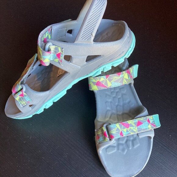 Merrell Junior & Older Kids Comfortable Hydro Drift Sandals - Grey - Picture 1 of 9